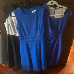 3 classy great dresses by Calvin Klein size 2P